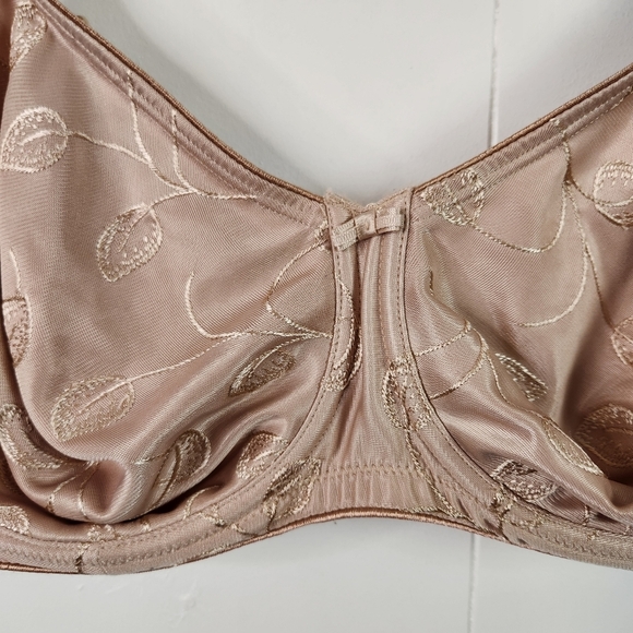 Felina Emotions Bra 40D Leaves Nude Beige Underwire Unpadded Unlined Comfort - Picture 4 of 10